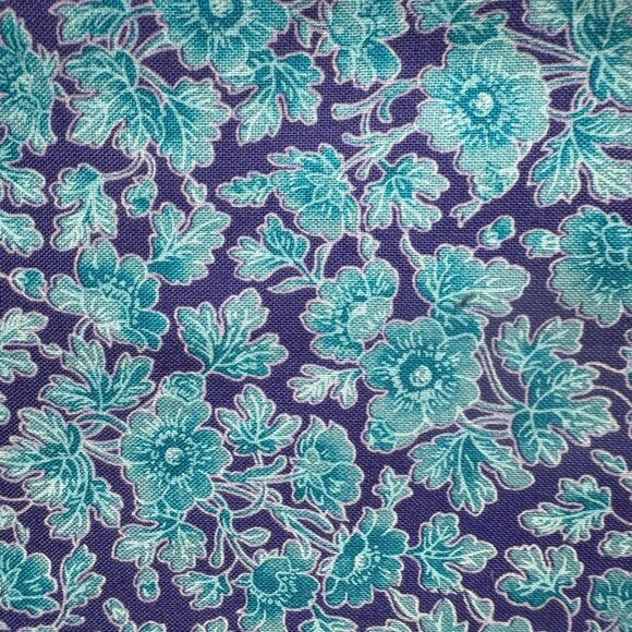 Quilt Fabric Vintage 8 Fat Quarters Blue #11 - Picture 8 of 9